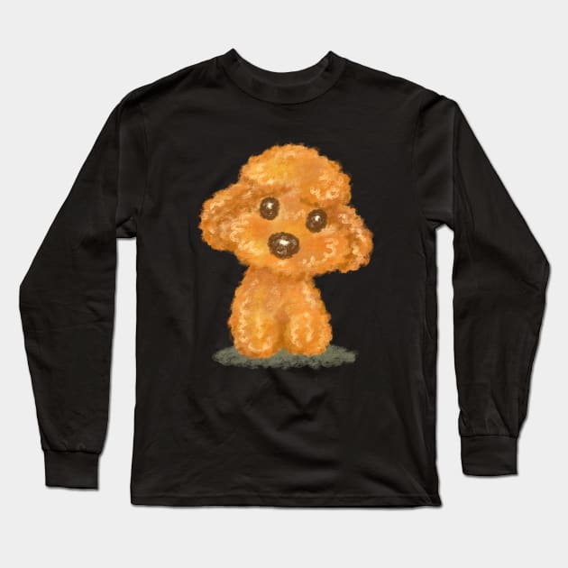 Toy Poodle Long Sleeve T-Shirt by sanogawa